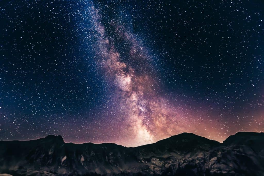 The Milky Way with Mountains